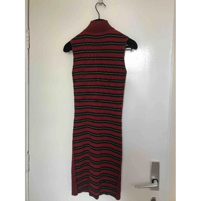Pre-owned Mcq By Alexander Mcqueen Mid-length Dress In Red