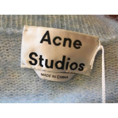 Pre-owned Acne Studios Wool Cardi Coat In Blue