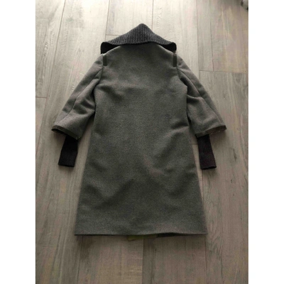 Pre-owned M Missoni Wool Coat In Grey