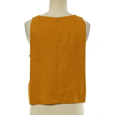 Pre-owned Chloé Linen Camisole In Yellow