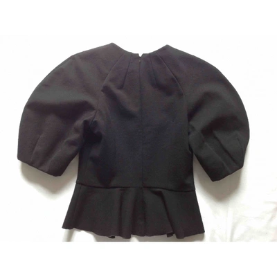 Pre-owned Alexander Mcqueen Black Wool  Top