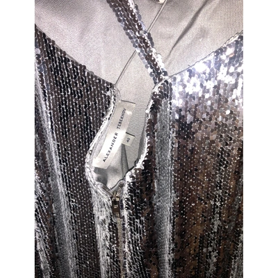 Pre-owned Alexander Terekhov Glitter Maxi Dress In Silver