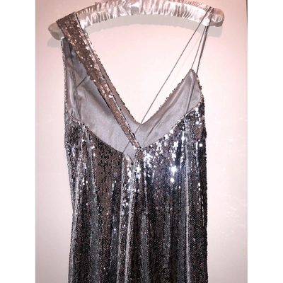 Pre-owned Alexander Terekhov Glitter Maxi Dress In Silver