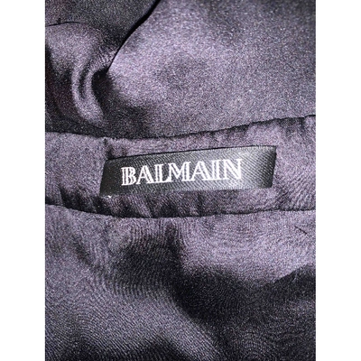 Pre-owned Balmain Maxi Dress In Black