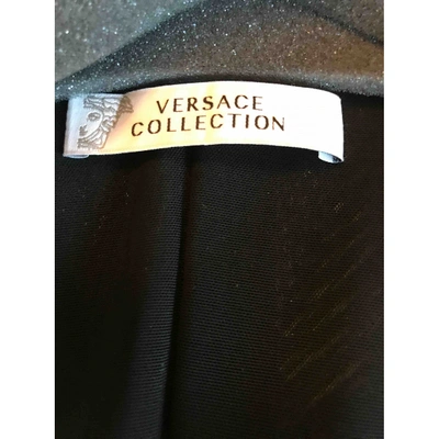 Pre-owned Versace White Leather Leather Jacket
