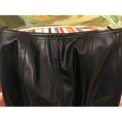 Pre-owned Prada Trousers In Black