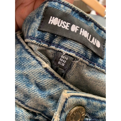 Pre-owned House Of Holland Blue Denim - Jeans Jeans
