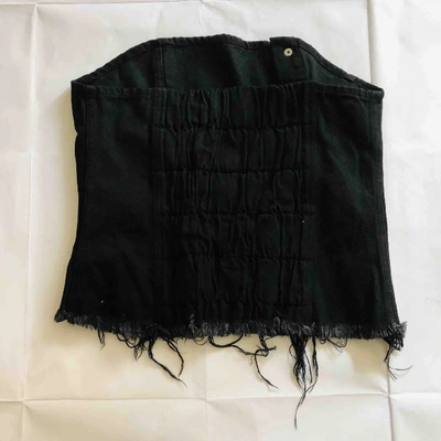 Pre-owned Marques' Almeida Top In Black