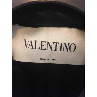Pre-owned Valentino Black Silk Jacket