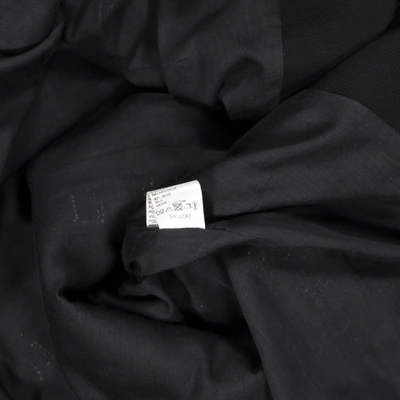 Pre-owned Edward Achour Linen Coat In Black