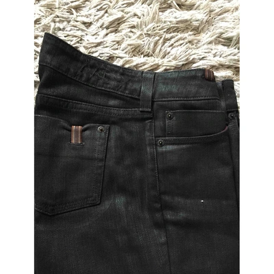 Pre-owned Notify Straight Pants In Black