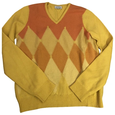 Pre-owned Ballantyne Cashmere Jumper In Yellow