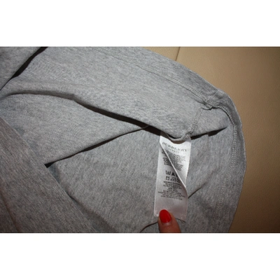 Pre-owned Burberry Grey Cotton Top