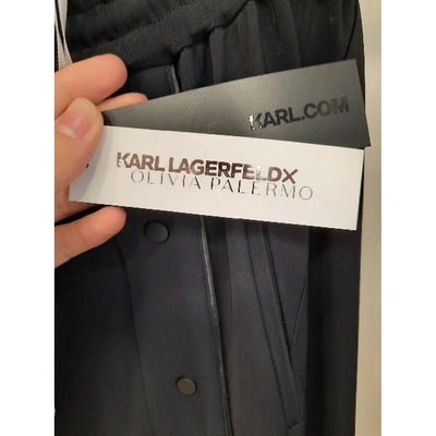 Pre-owned Karl Black Trousers
