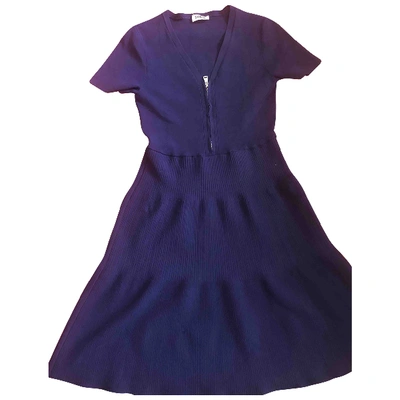 Pre-owned Sonia By Sonia Rykiel Blue Cotton - Elasthane Dress