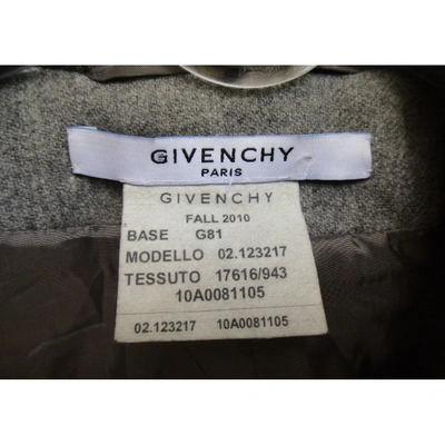 Pre-owned Givenchy Wool Short Vest In Grey
