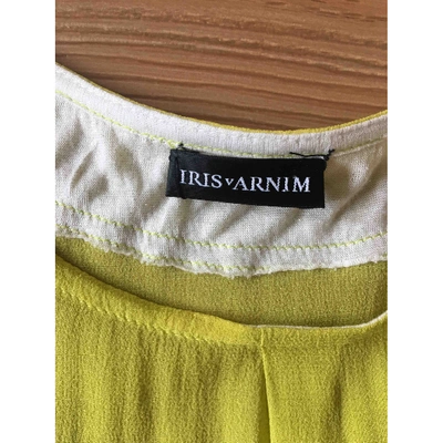 Pre-owned Iris Von Arnim Silk Blouse In Yellow