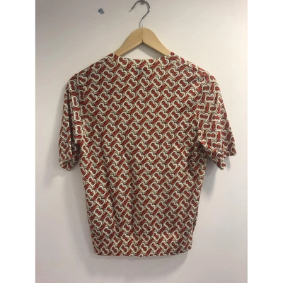 Pre-owned Burberry Red Wool  Top