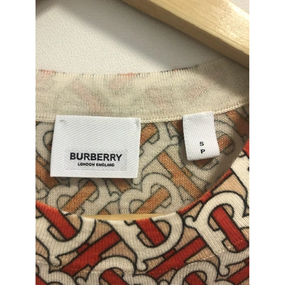 Pre-owned Burberry Red Wool  Top