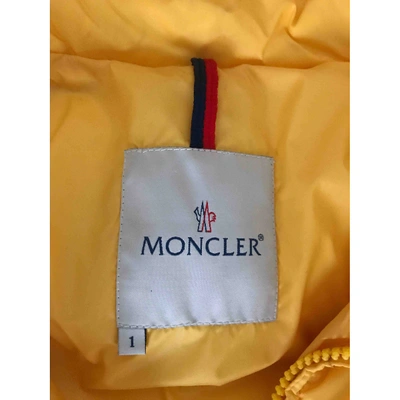 MONCLER Pre-owned Classic Coat In Yellow