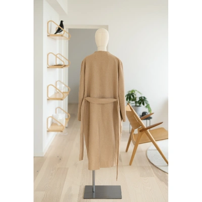 Pre-owned The Row Camel Wool Coat