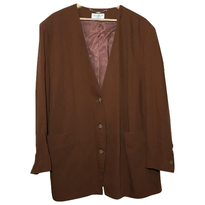 Pre-owned Givenchy Wool Jacket In Brown