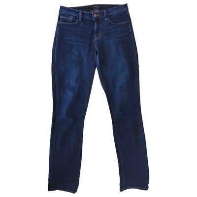 Pre-owned J Brand Straight Jeans In Blue