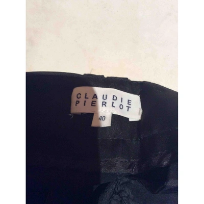 Pre-owned Claudie Pierlot Large Pants In Black