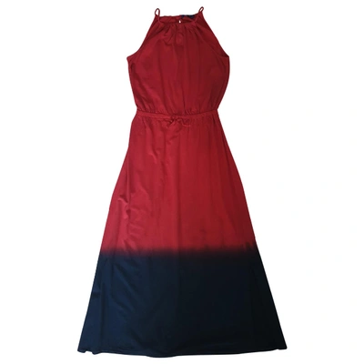 Pre-owned Polo Ralph Lauren Maxi Dress In Red