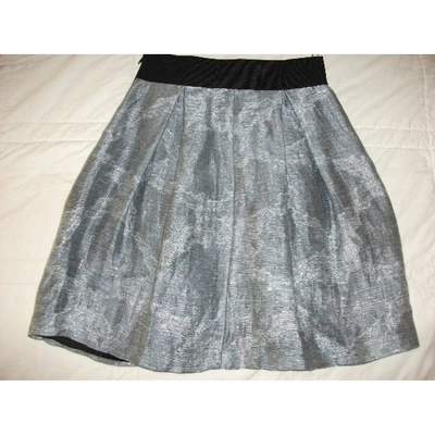 Pre-owned Pinko Skirt In Silver