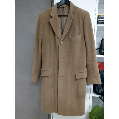 Pre-owned Cerruti 1881 Wool Coat In Camel