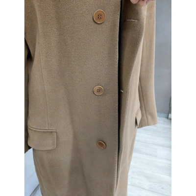 Pre-owned Cerruti 1881 Wool Coat In Camel