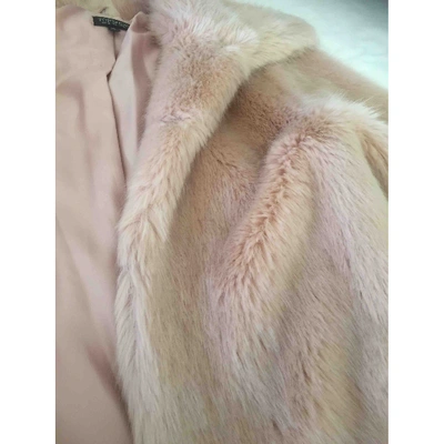 Pre-owned Topshop Tophop  Pink Faux Fur Leather Jacket