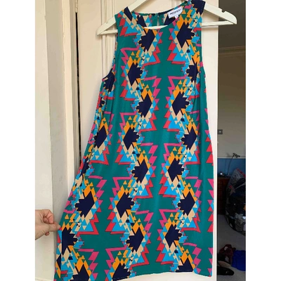 Pre-owned American Retro Silk Mini Dress In Multicolour
