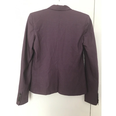 Pre-owned Philipp Plein Wool Blazer In Purple