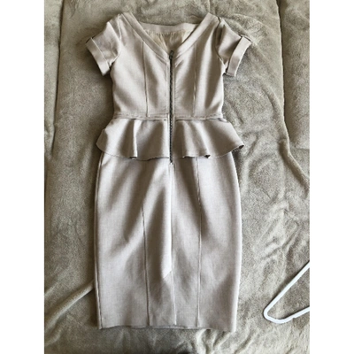 Pre-owned Burberry Mid-length Dress In Beige