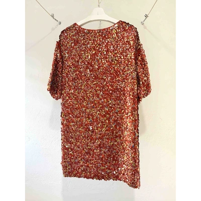 Pre-owned Moschino Silk Mid-length Dress In Red