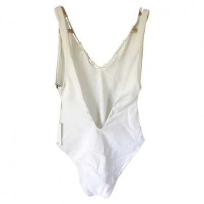 Pre-owned Jade Swim One-piece Swimsuit In White