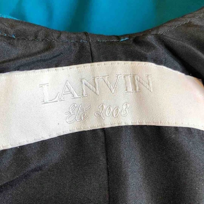 Pre-owned Lanvin Blue Silk Dress