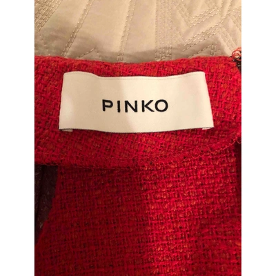 Pre-owned Pinko Mid-length Skirt In Burgundy