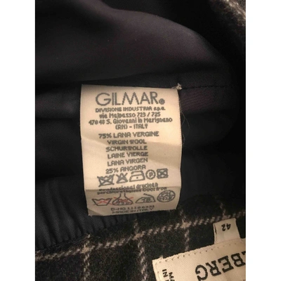 Pre-owned Iceberg Wool Maxi Skirt In Grey
