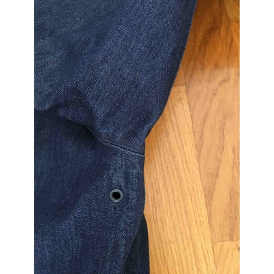 Pre-owned K-way Trench Coat In Blue