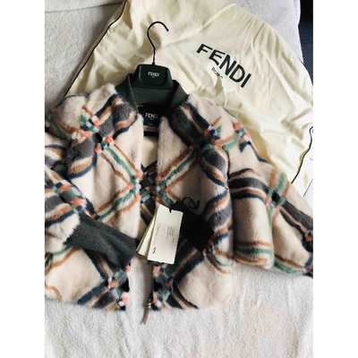 Pre-owned Fendi Multicolour Mink Jacket