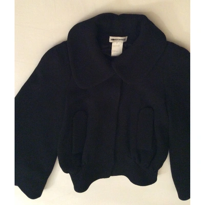 Pre-owned Sonia Rykiel Black Wool Leather Jacket