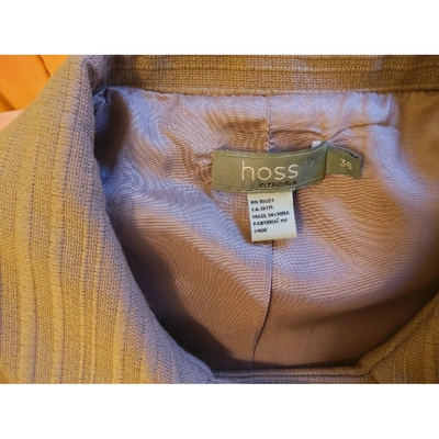 Pre-owned Hoss Intropia Wool Short Vest In Grey