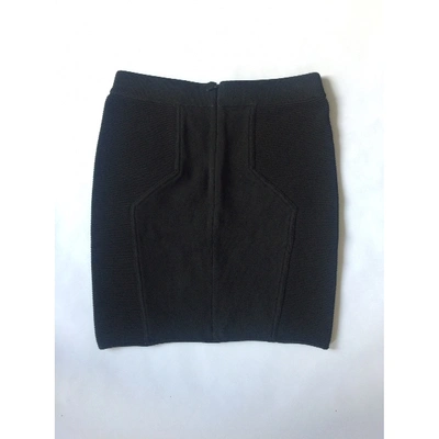 Pre-owned American Retro Mini Skirt In Black