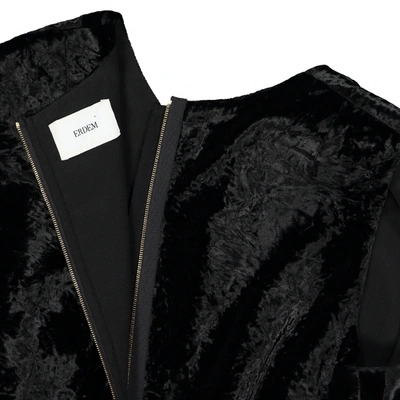 Pre-owned Erdem Velvet Mid-length Dress In Black