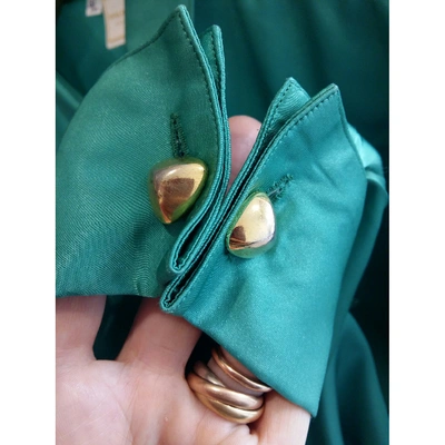 Pre-owned Nina Ricci Green Polyester Top