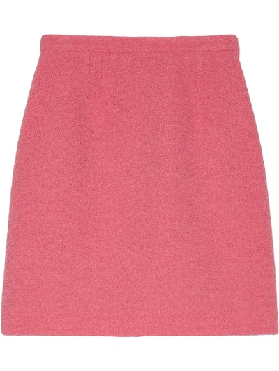 Shop Gucci A-line Mini Skirt In Pink