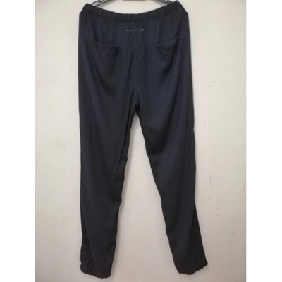 Pre-owned Mm6 Maison Margiela Trousers In Blue